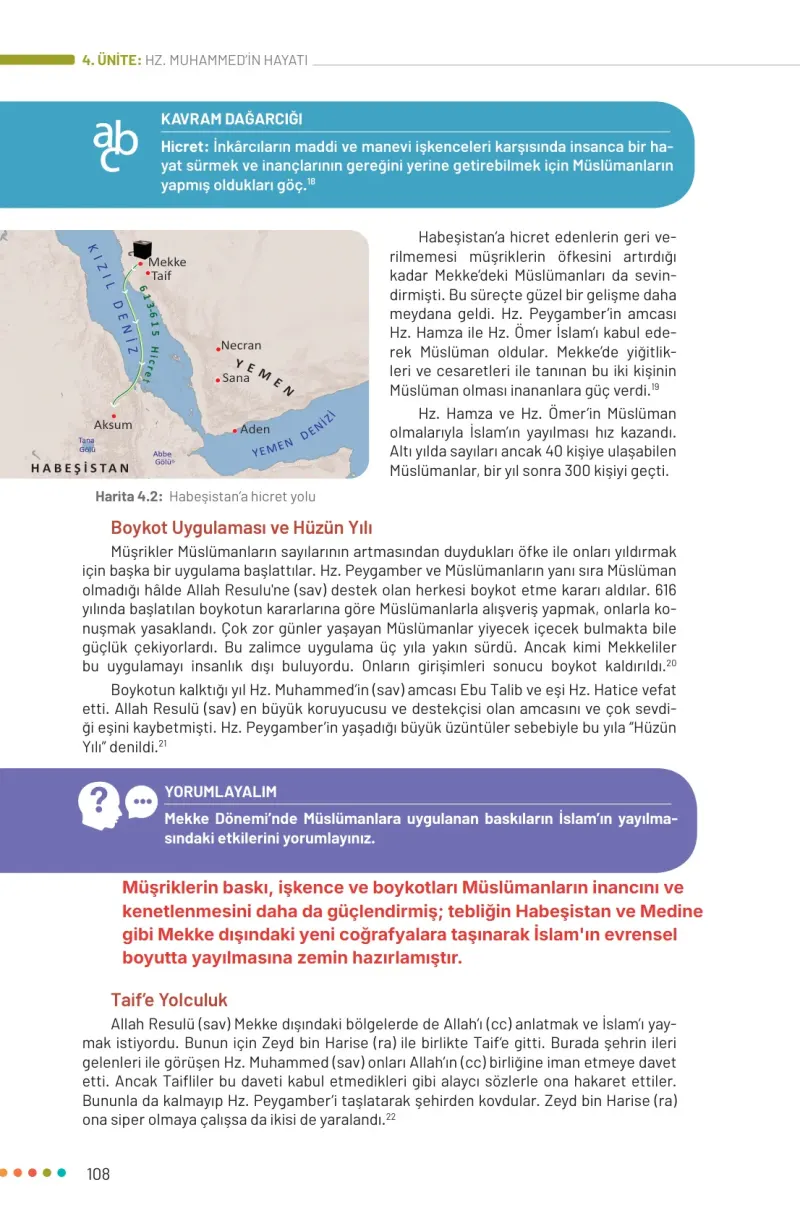 6. Sınıf Din Kültürü ve Ahlak Bilgisi Ders Kitabı Cevapları Meb Yayınları Sayfa 108 Çözüm Görseli