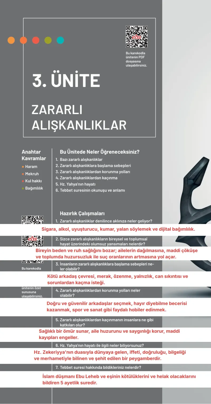 6. Sınıf Din Kültürü ve Ahlak Bilgisi Ders Kitabı Cevapları Meb Yayınları Sayfa 78 Çözüm Görseli