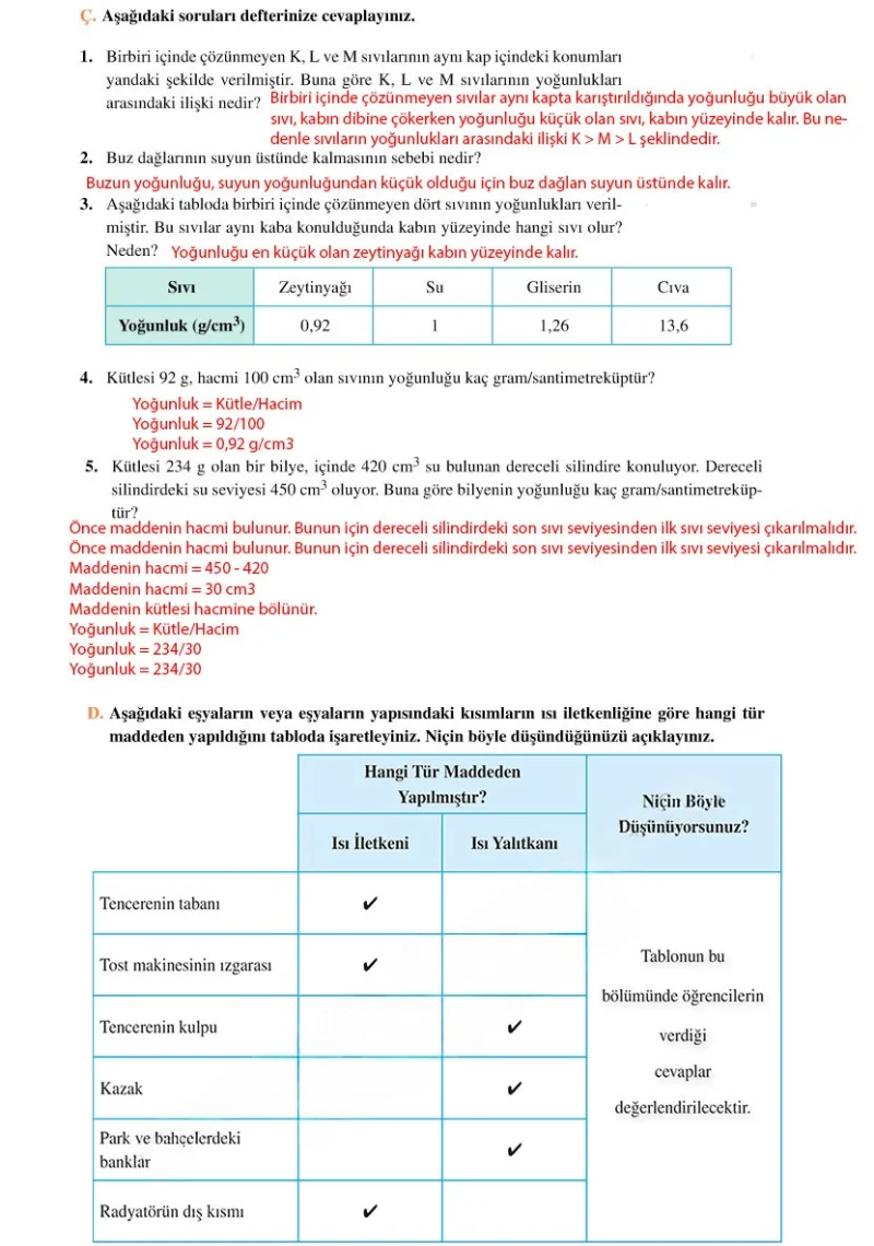 6. Sınıf Fen Bilimleri Ders Kitabı Cevapları Adım Adım Yayınları Sayfa 147 Çözüm Görseli