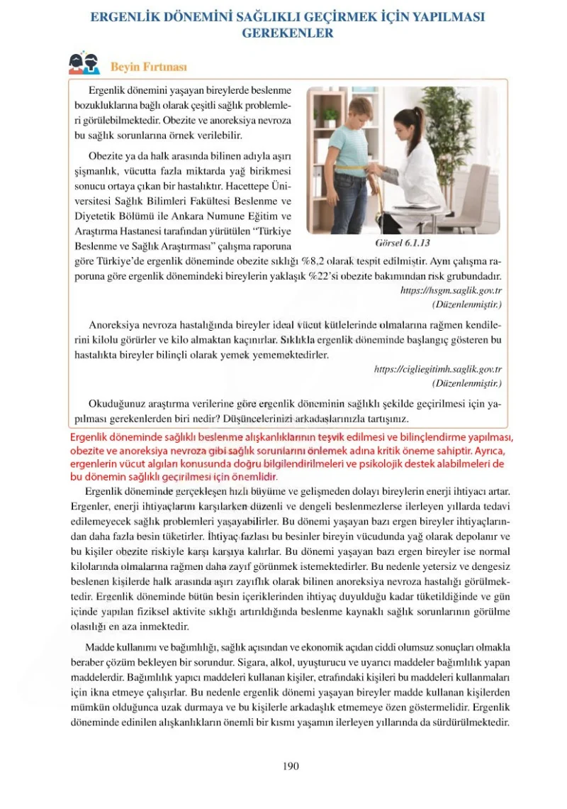 6. Sınıf Fen Bilimleri Ders Kitabı Cevapları Adım Adım Yayınları Sayfa 190 Çözüm Görseli