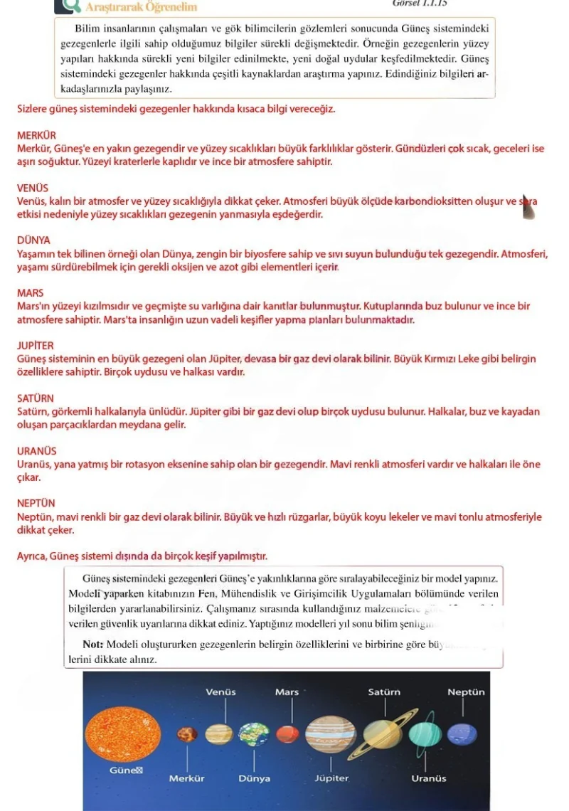 6. Sınıf Fen Bilimleri Ders Kitabı Cevapları Adım Adım Yayınları Sayfa 21 Çözüm Görseli