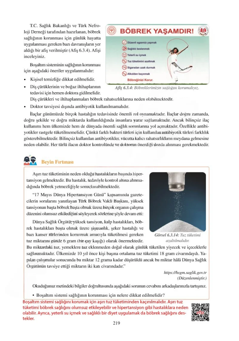 6. Sınıf Fen Bilimleri Ders Kitabı Cevapları Adım Adım Yayınları Sayfa 219 Çözüm Görseli