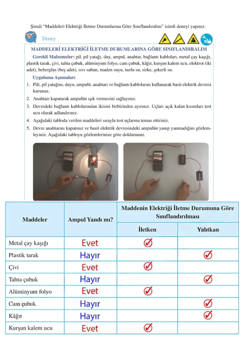 6. Sınıf Fen Bilimleri Ders Kitabı Cevapları Adım Adım Yayınları Sayfa 233 Çözüm Görseli