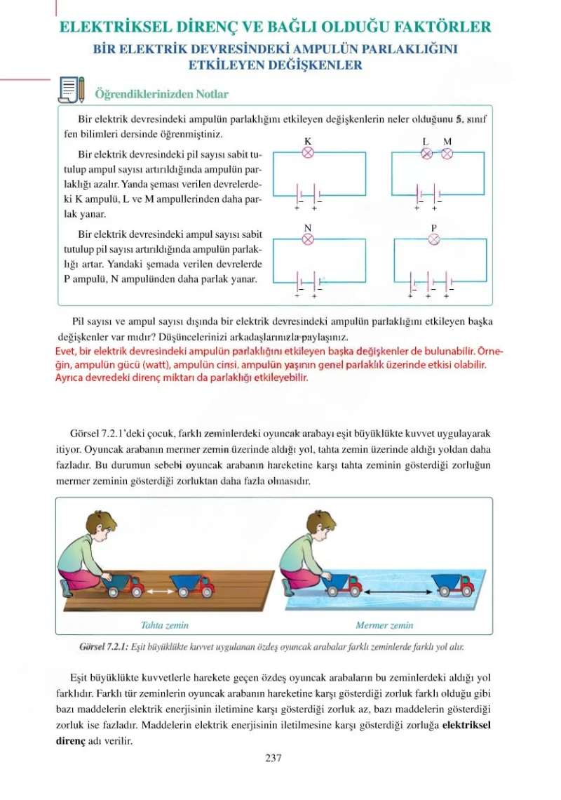 6. Sınıf Fen Bilimleri Ders Kitabı Cevapları Adım Adım Yayınları Sayfa 237 Çözüm Görseli