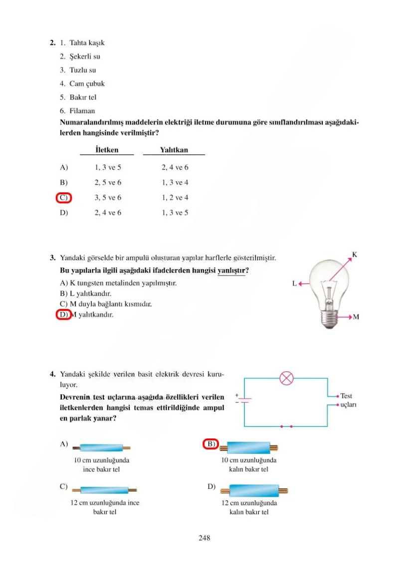 6. Sınıf Fen Bilimleri Ders Kitabı Cevapları Adım Adım Yayınları Sayfa 248 Çözüm Görseli