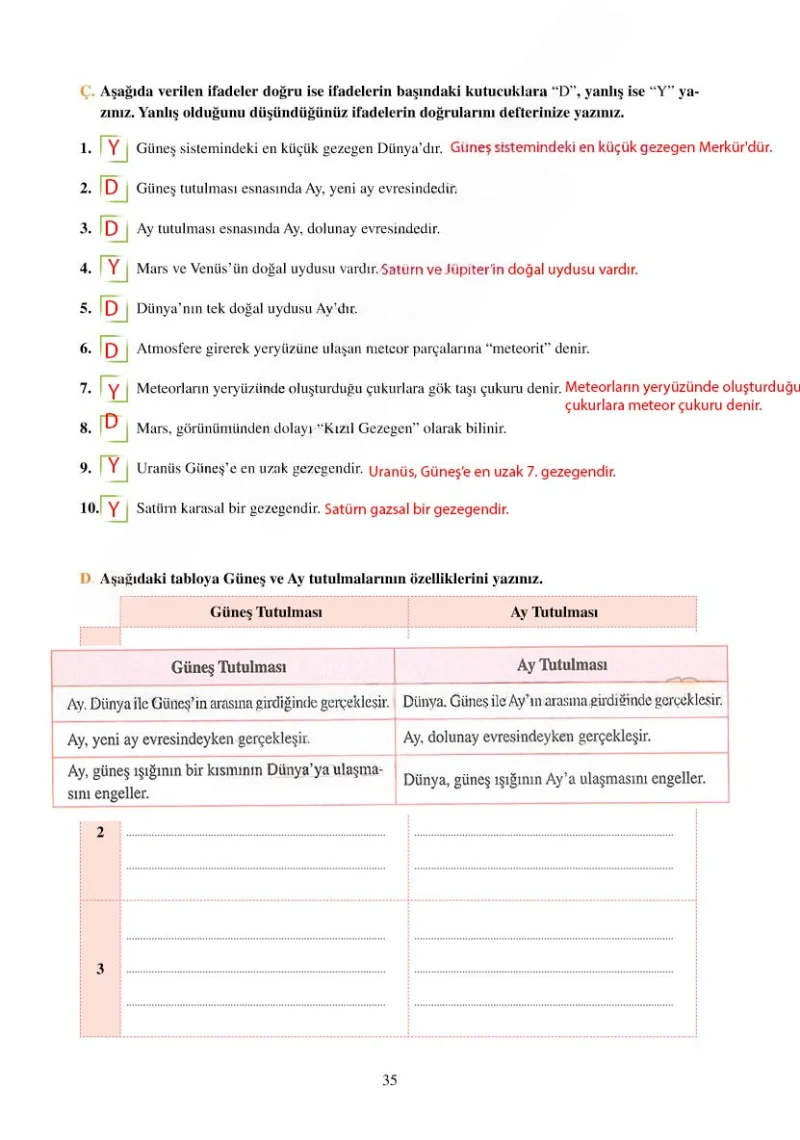 6. Sınıf Fen Bilimleri Ders Kitabı Cevapları Adım Adım Yayınları Sayfa 35 Çözüm Görseli