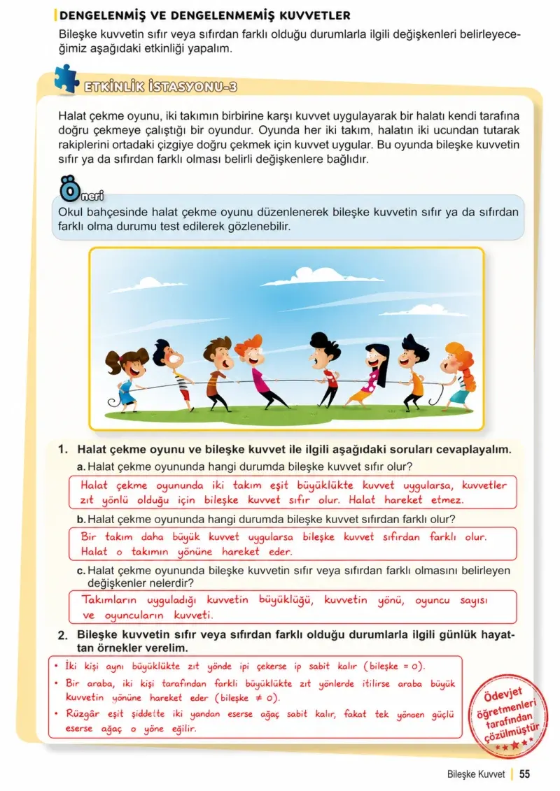 6. Sınıf Fen Bilimleri Ders Kitabı Cevapları Meb Yayınları 1. Kitap Sayfa 55 Çözüm Görseli