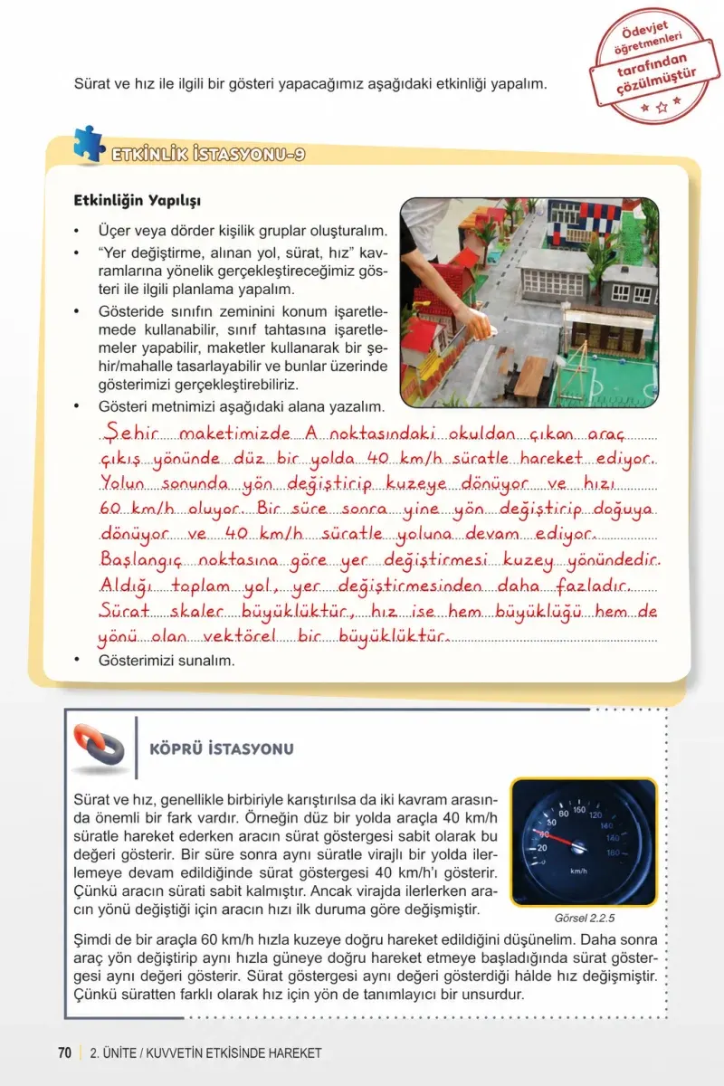 6. Sınıf Fen Bilimleri Ders Kitabı Cevapları Meb Yayınları 1. Kitap Sayfa 70 Çözüm Görseli