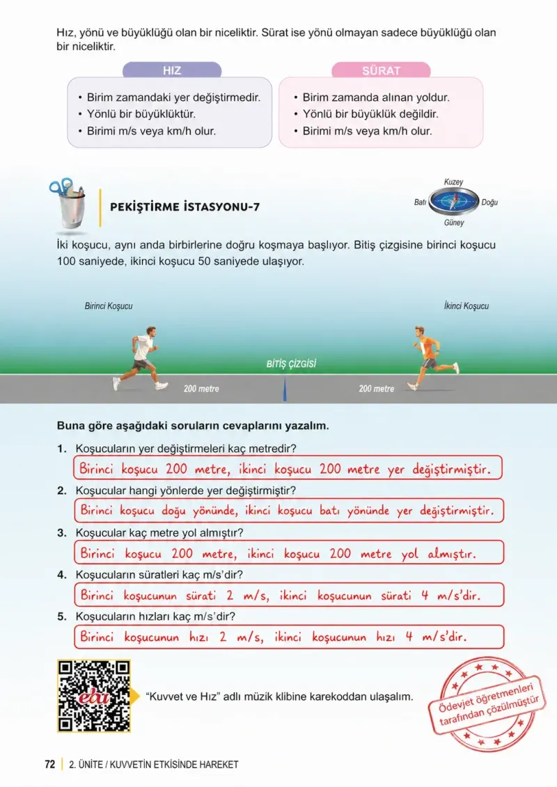 6. Sınıf Fen Bilimleri Ders Kitabı Cevapları Meb Yayınları 1. Kitap Sayfa 72 Çözüm Görseli