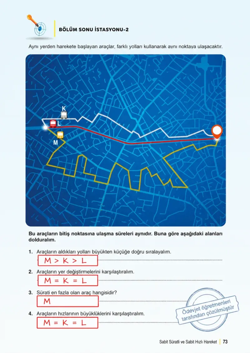 6. Sınıf Fen Bilimleri Ders Kitabı Cevapları Meb Yayınları 1. Kitap Sayfa 73 Çözüm Görseli