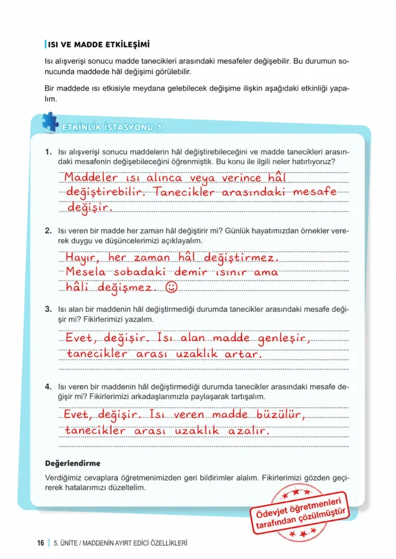 6. Sınıf Fen Bilimleri Ders Kitabı Cevapları Meb Yayınları 2. Kitap Sayfa 16 Çözüm Görseli