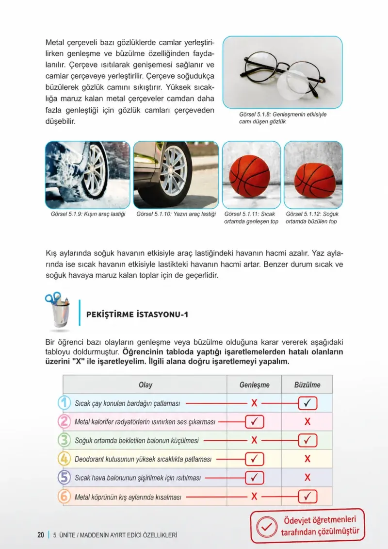 6. Sınıf Fen Bilimleri Ders Kitabı Cevapları Meb Yayınları 2. Kitap Sayfa 20 Çözüm Görseli