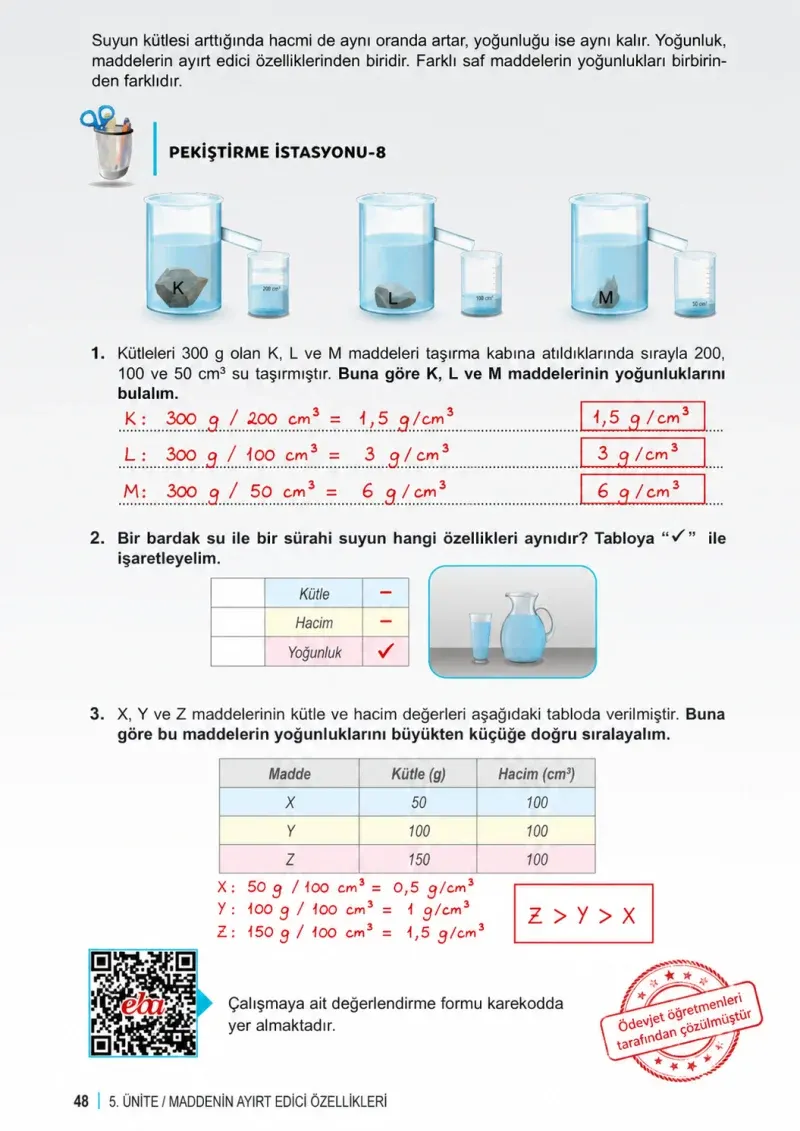 6. Sınıf Fen Bilimleri Ders Kitabı Cevapları Meb Yayınları 2. Kitap Sayfa 48 Çözüm Görseli
