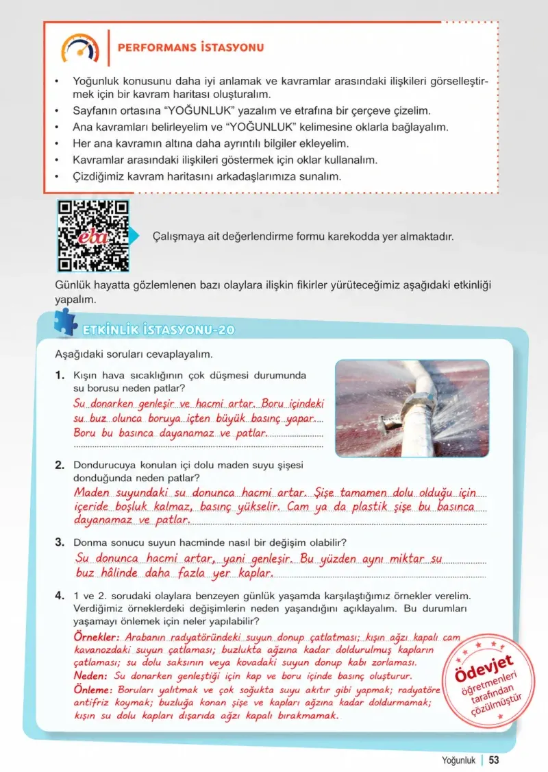 6. Sınıf Fen Bilimleri Ders Kitabı Cevapları Meb Yayınları 2. Kitap Sayfa 53 Çözüm Görseli