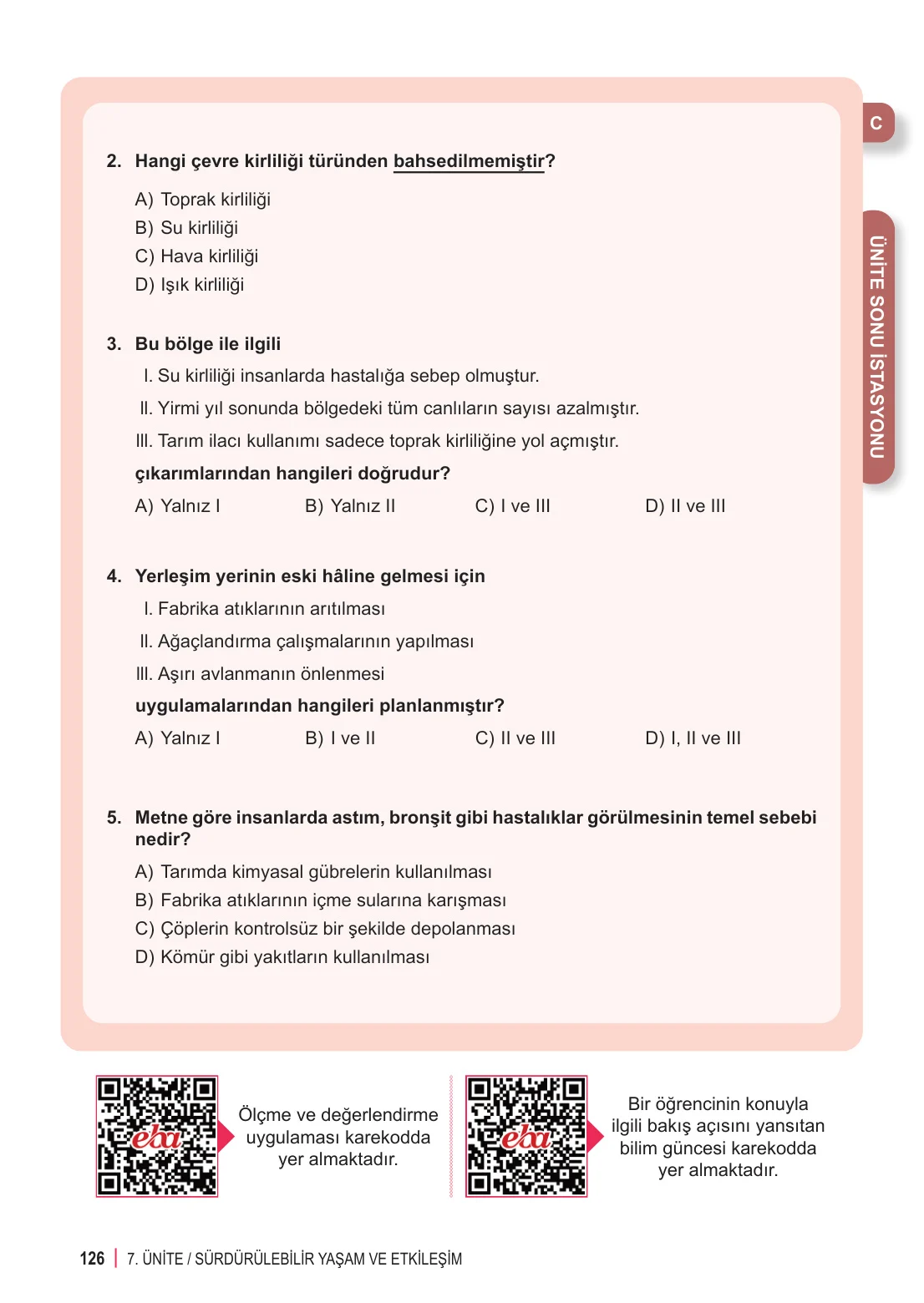 6. Sınıf Fen Bilimleri Ders Kitabı Cevapları Meb Yayınları 2. Kitap Sayfa 126