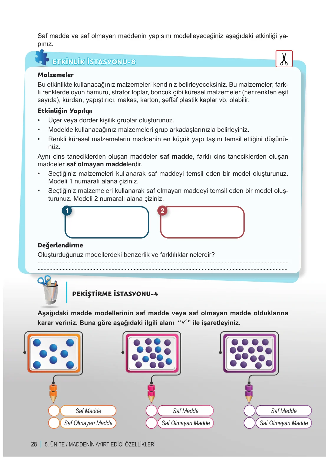 6. Sınıf Fen Bilimleri Ders Kitabı Cevapları Meb Yayınları 2. Kitap Sayfa 28