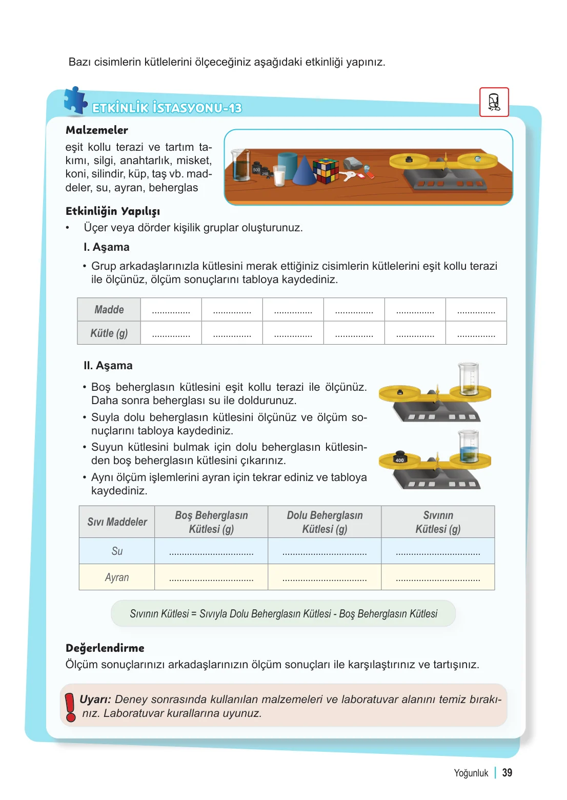 6. Sınıf Fen Bilimleri Ders Kitabı Cevapları Meb Yayınları 2. Kitap Sayfa 39