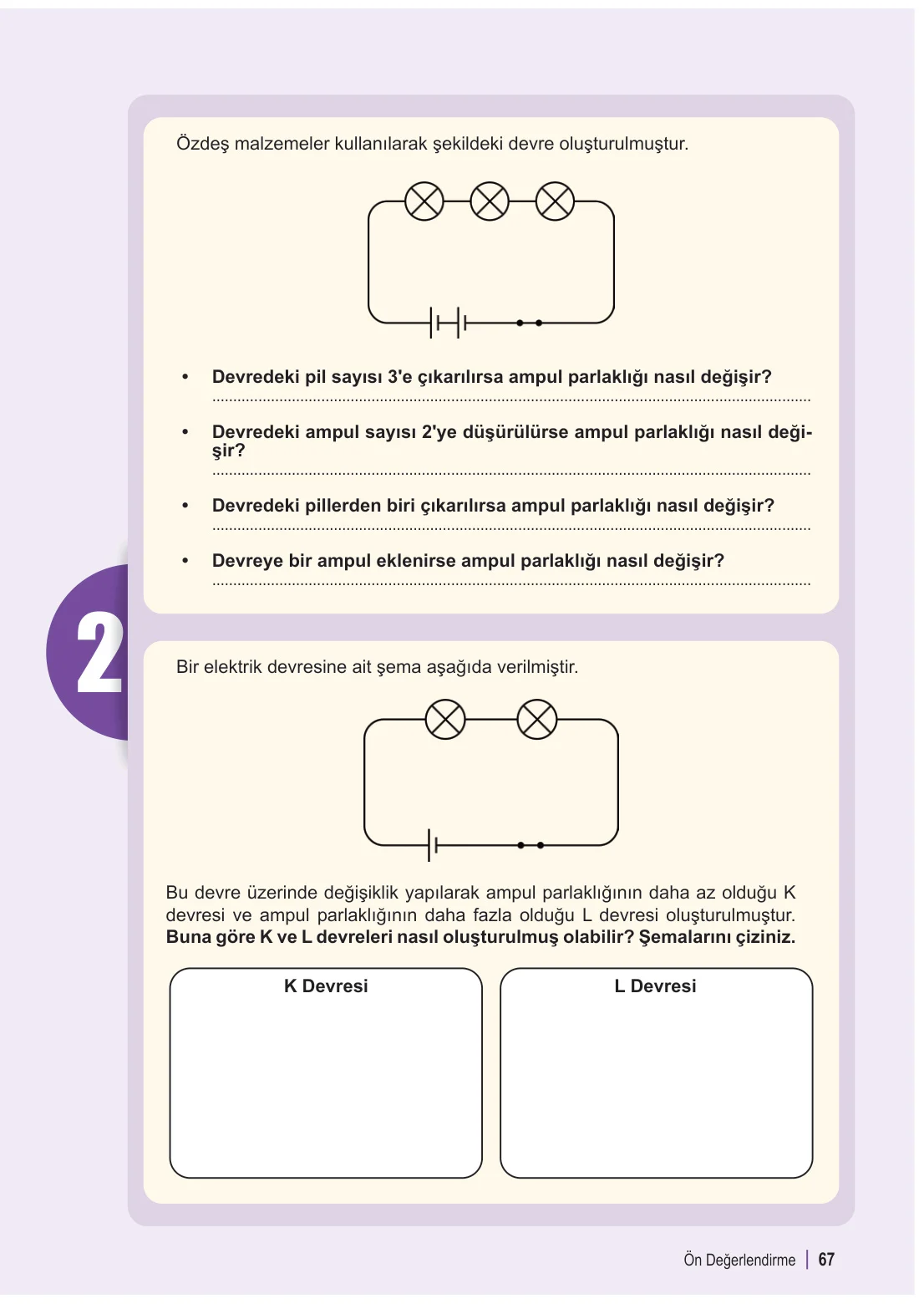 6. Sınıf Fen Bilimleri Ders Kitabı Cevapları Meb Yayınları 2. Kitap Sayfa 67