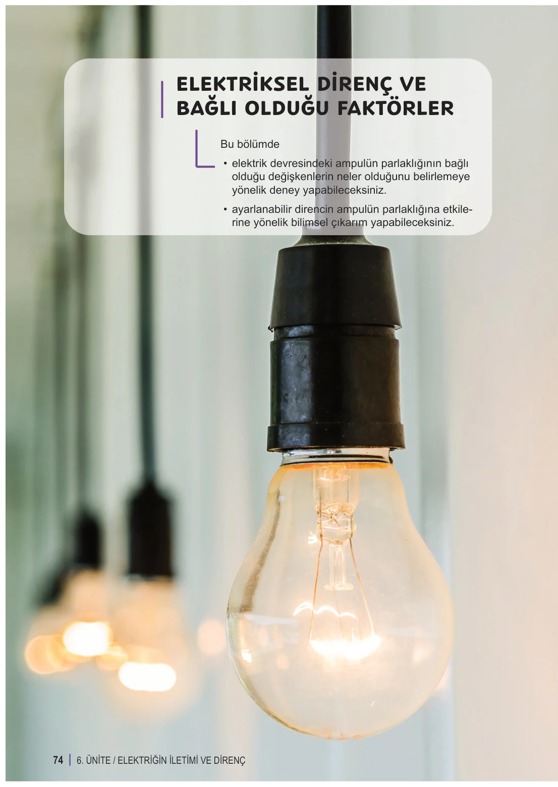6. Sınıf Fen Bilimleri Ders Kitabı Cevapları Meb Yayınları 2. Kitap Sayfa 74