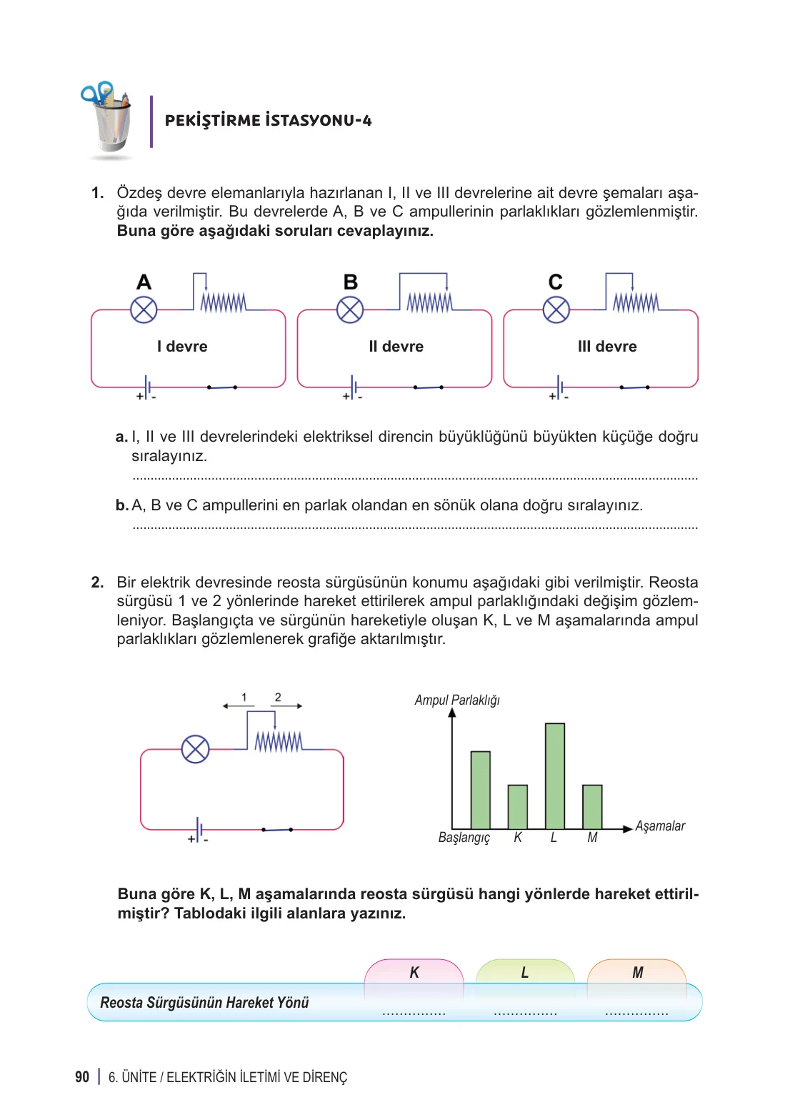 6. Sınıf Fen Bilimleri Ders Kitabı Cevapları Meb Yayınları 2. Kitap Sayfa 90