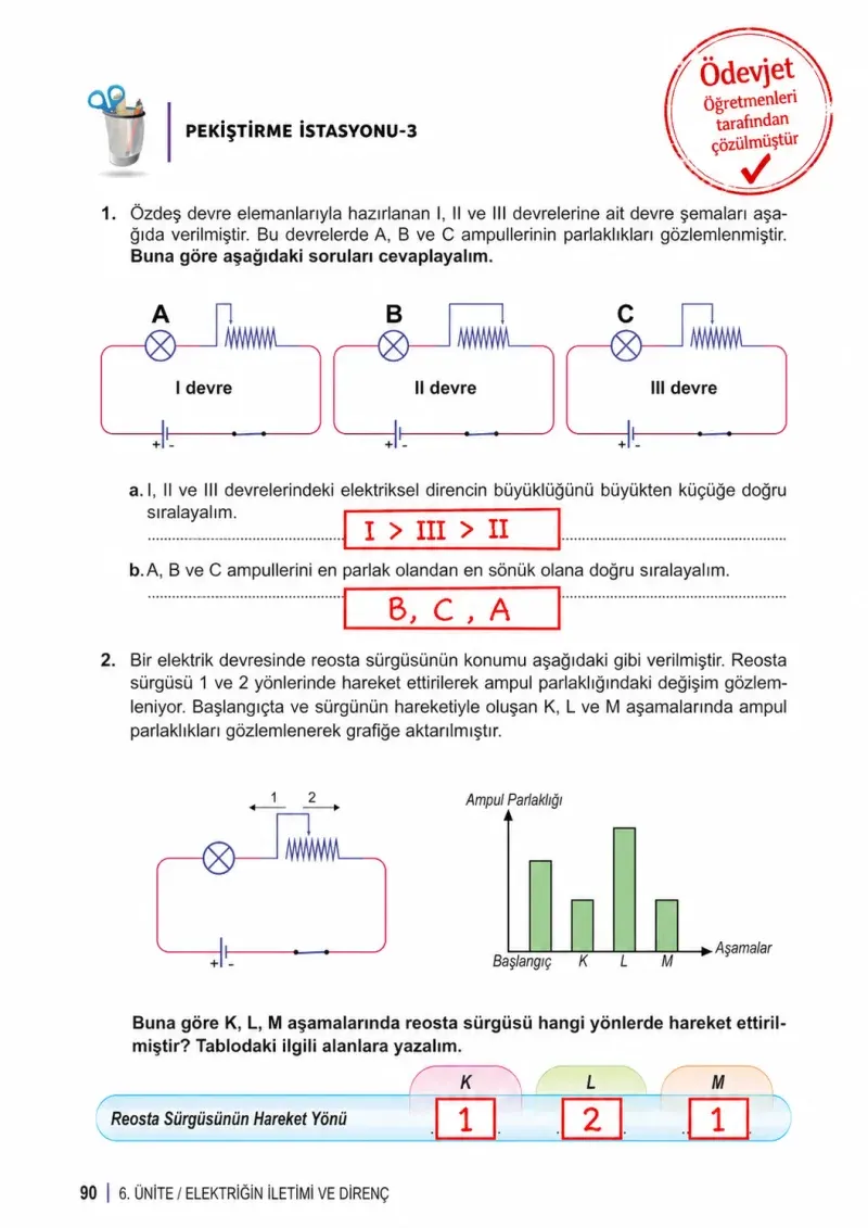 6. Sınıf Fen Bilimleri Ders Kitabı Cevapları Meb Yayınları 2. Kitap Sayfa 90 Çözüm Görseli
