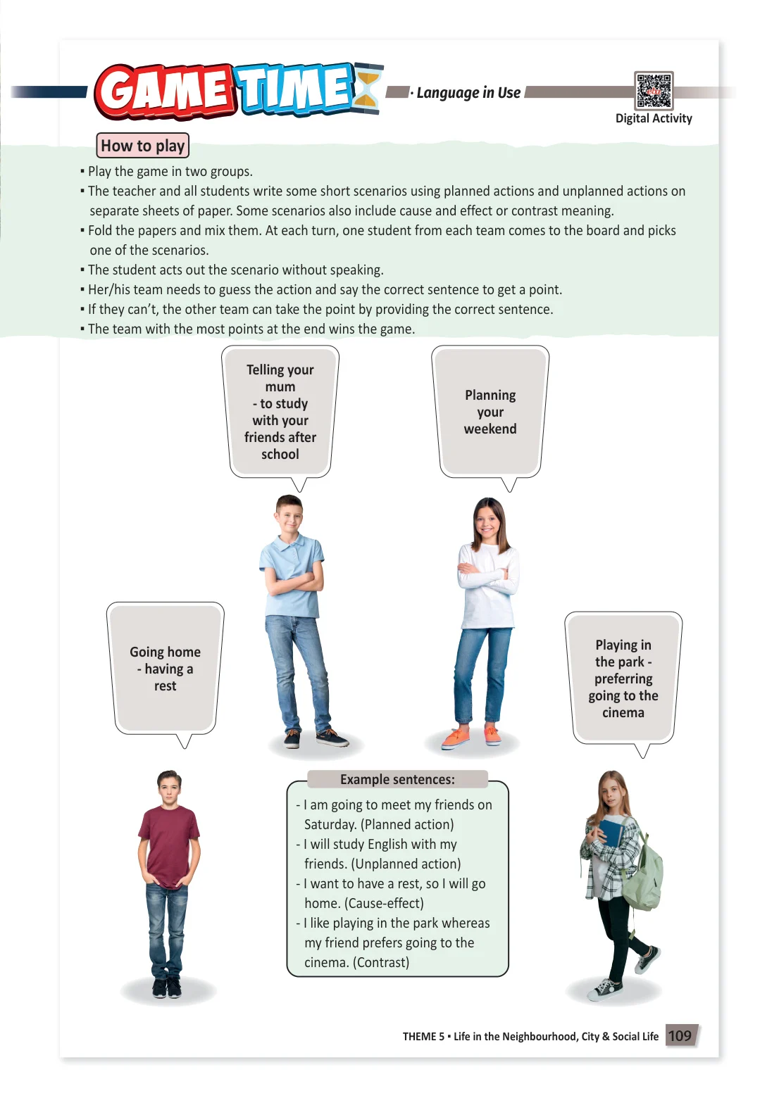 6. Sınıf İngilizce Ders Kitabı Cevapları Çoklu Yabancı Dil Eğitim Modeli Meb Yayınları Sayfa 109
