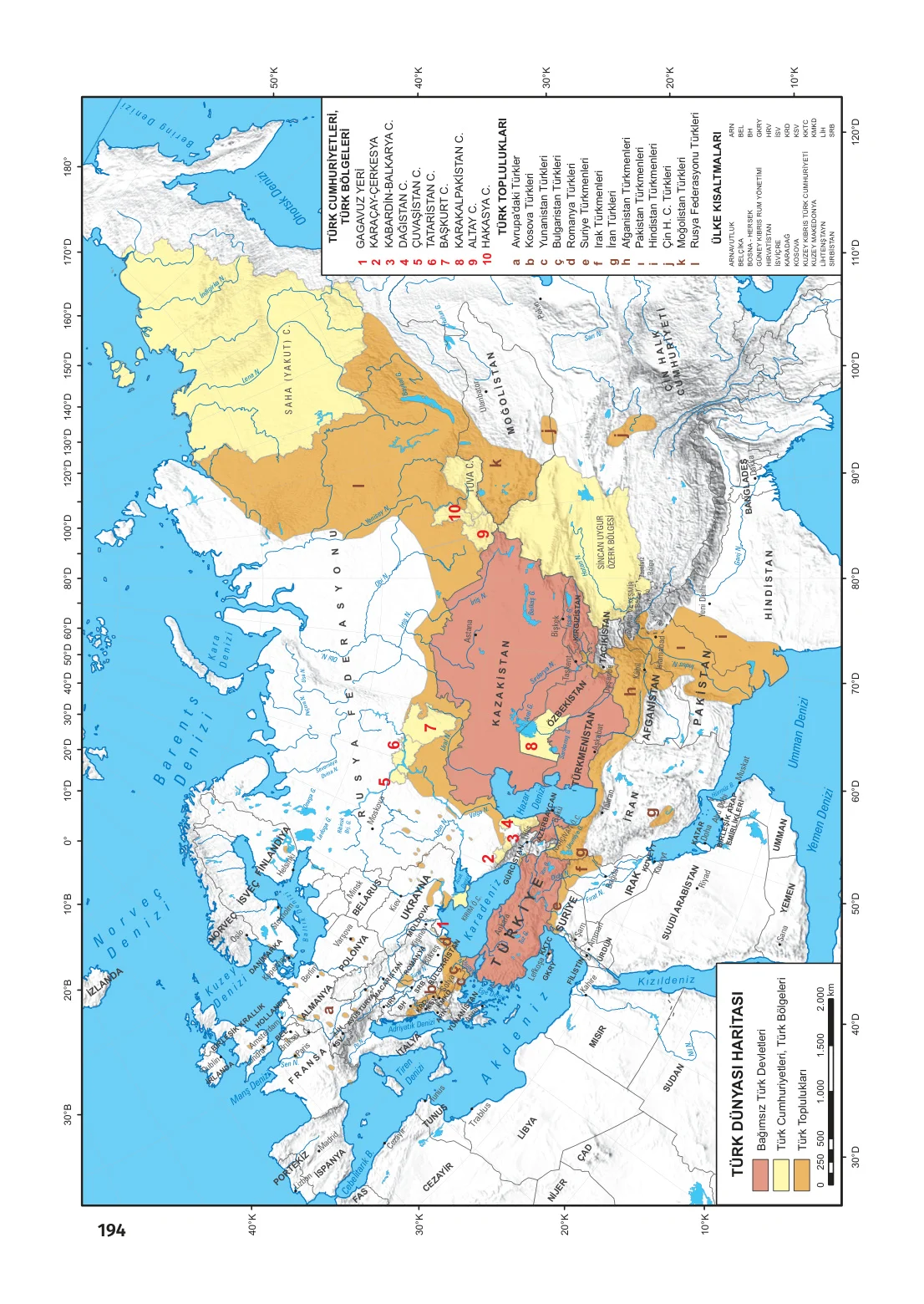 6. Sınıf İngilizce Ders Kitabı Cevapları Çoklu Yabancı Dil Eğitim Modeli Meb Yayınları Sayfa 194