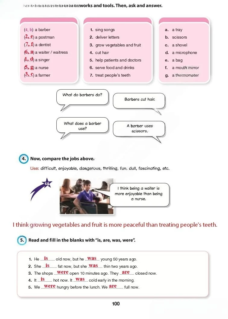 6. Sınıf İngilizce Ders Kitabı Cevapları Hecce Yayınları Sayfa 100 Çözüm Görseli