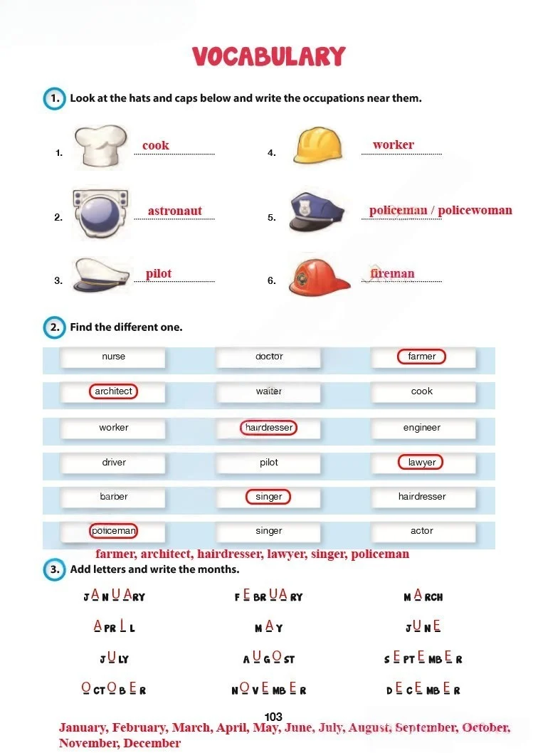 6. Sınıf İngilizce Ders Kitabı Cevapları Hecce Yayınları Sayfa 103 Çözüm Görseli