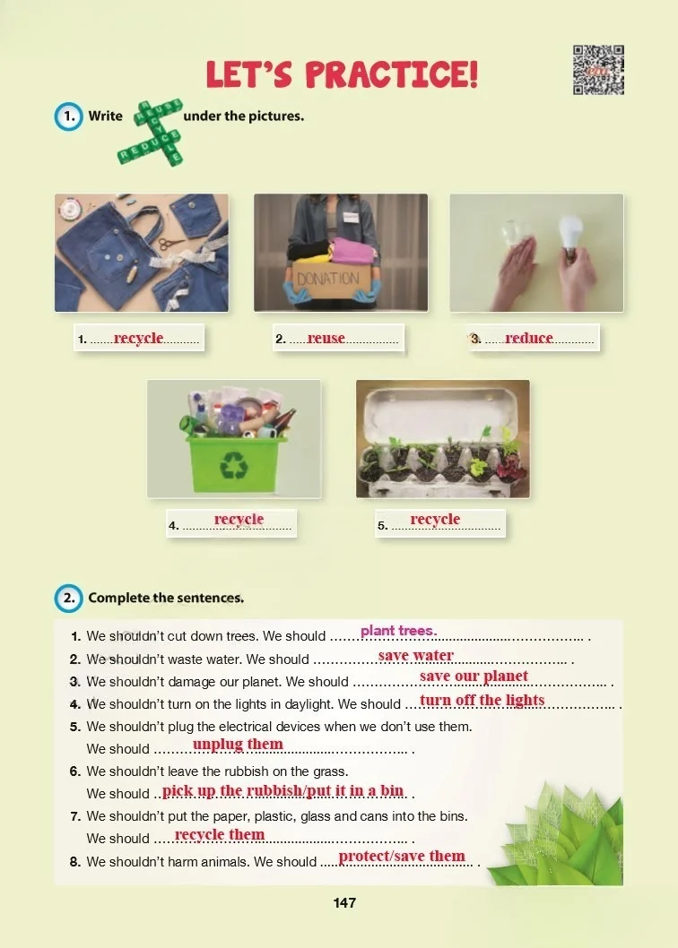 6. Sınıf İngilizce Ders Kitabı Cevapları Hecce Yayınları Sayfa 147 Çözüm Görseli
