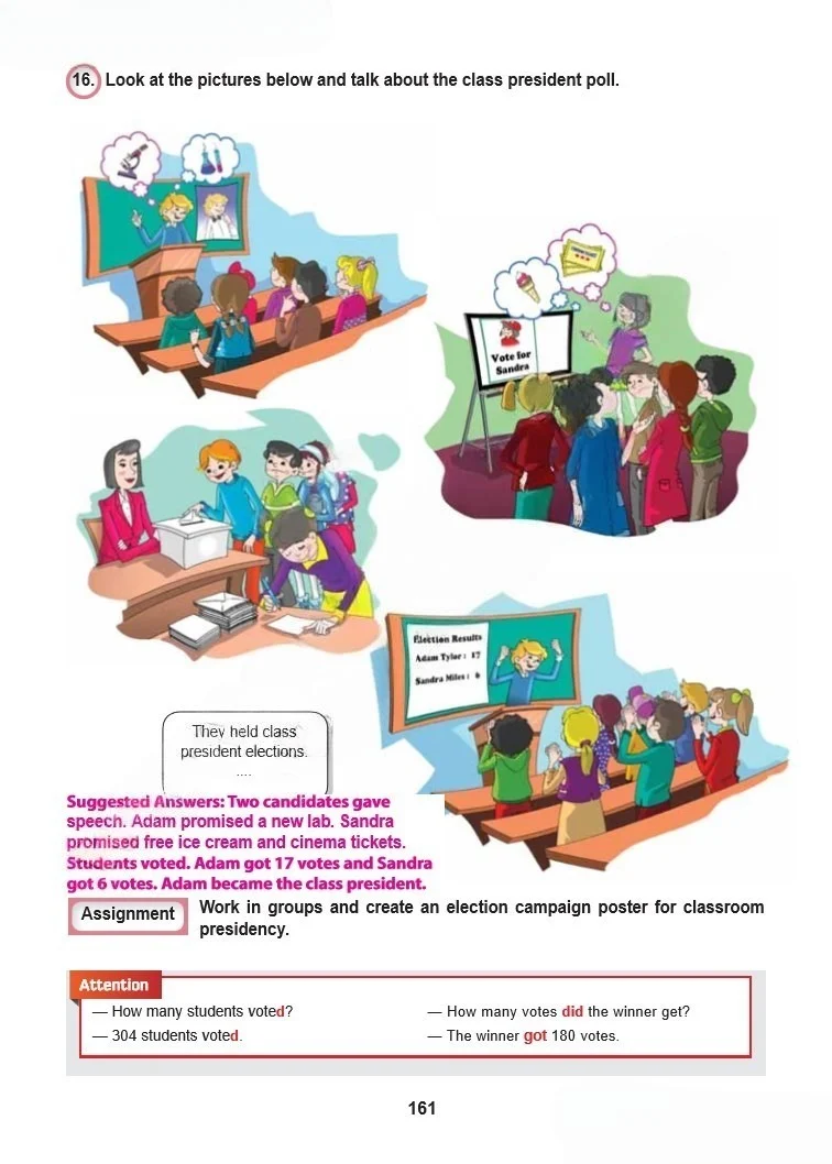 6. Sınıf İngilizce Ders Kitabı Cevapları Hecce Yayınları Sayfa 161 Çözüm Görseli