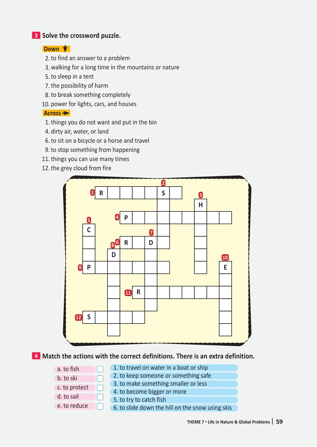 6. Sınıf İngilizce Ders Kitabı Cevapları Meb Yayınları Çalışma Kitabı Sayfa 59