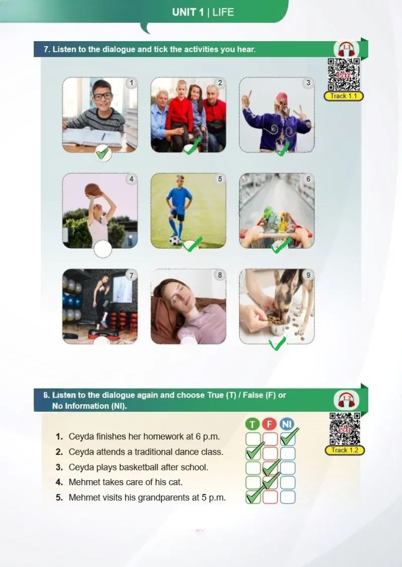6. Sınıf İngilizce Ders Kitabı Cevapları Meb Yayınları Sayfa 16 Çözüm Görseli
