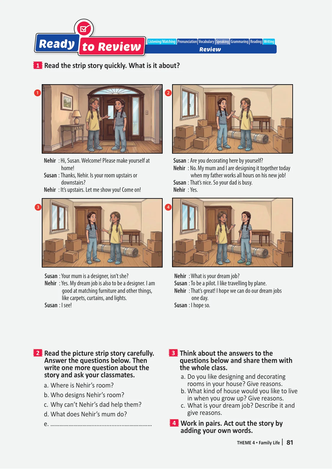 6. Sınıf İngilizce Ders Kitabı Cevapları Meb Yayınları Sayfa 81