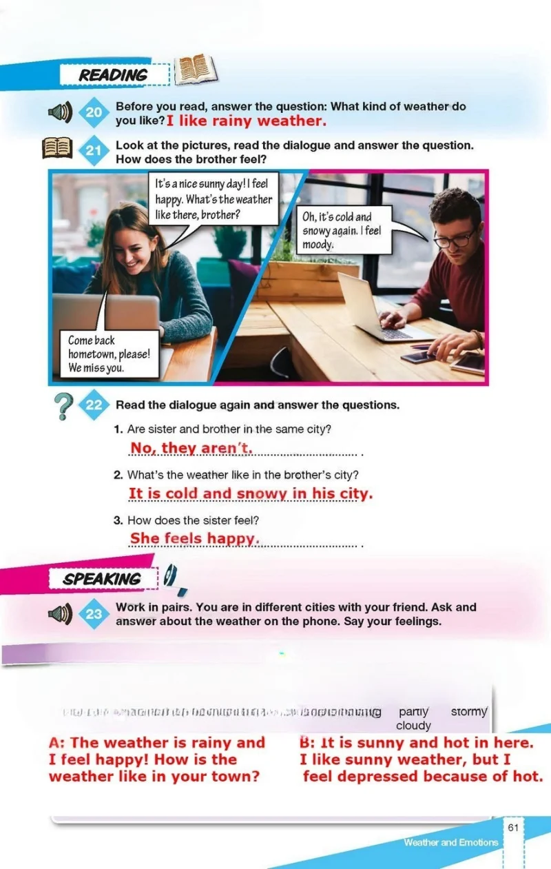 6. Sınıf İngilizce Ders Kitabı Cevapları Monopol Yayınları Sayfa 61 Çözüm Görseli