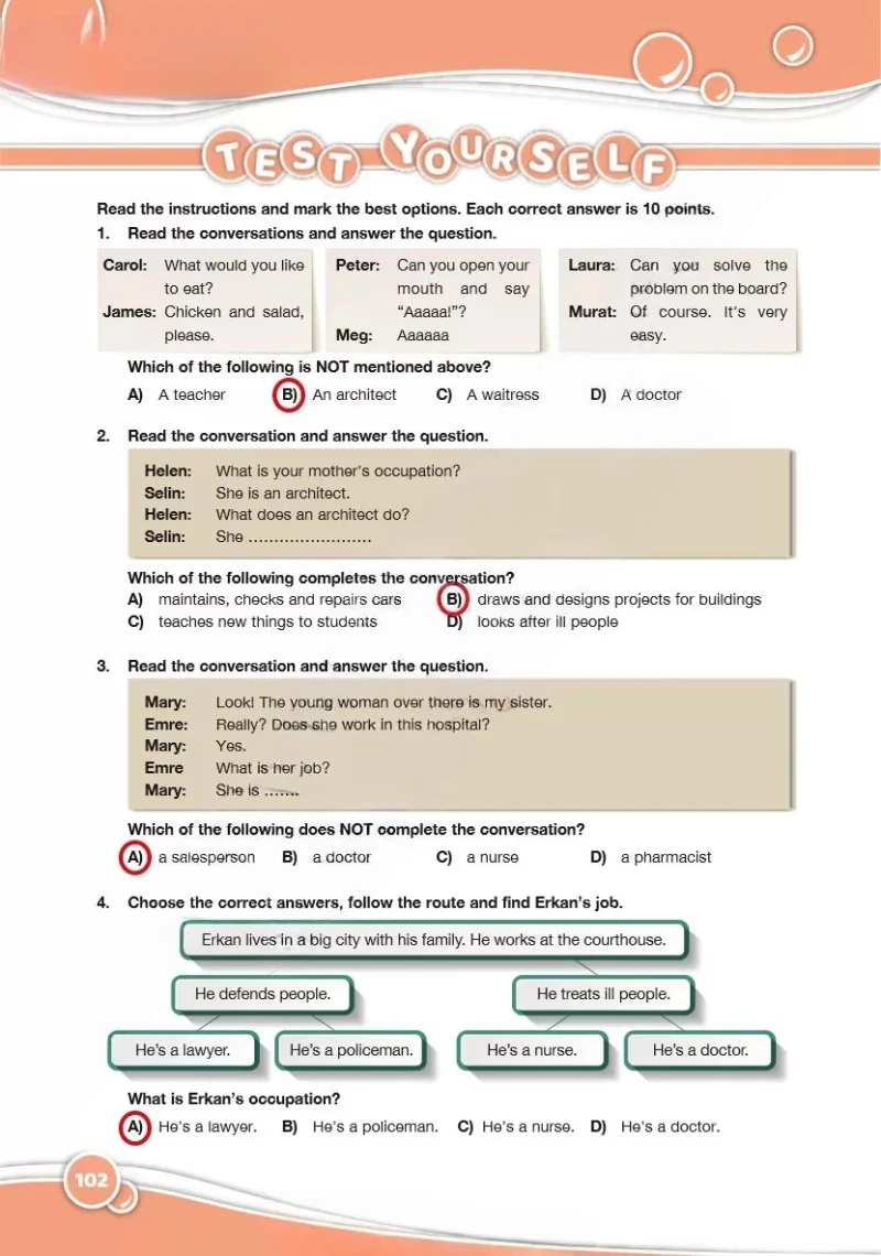 6. Sınıf İngilizce Ders Kitabı Cevapları Özgün Yayınları Sayfa 102 Çözüm Görseli