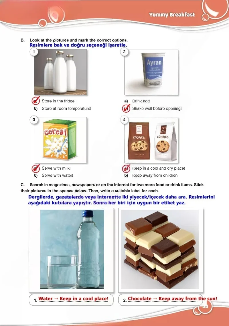 6. Sınıf İngilizce Ders Kitabı Cevapları Özgün Yayınları Sayfa 33 Çözüm Görseli