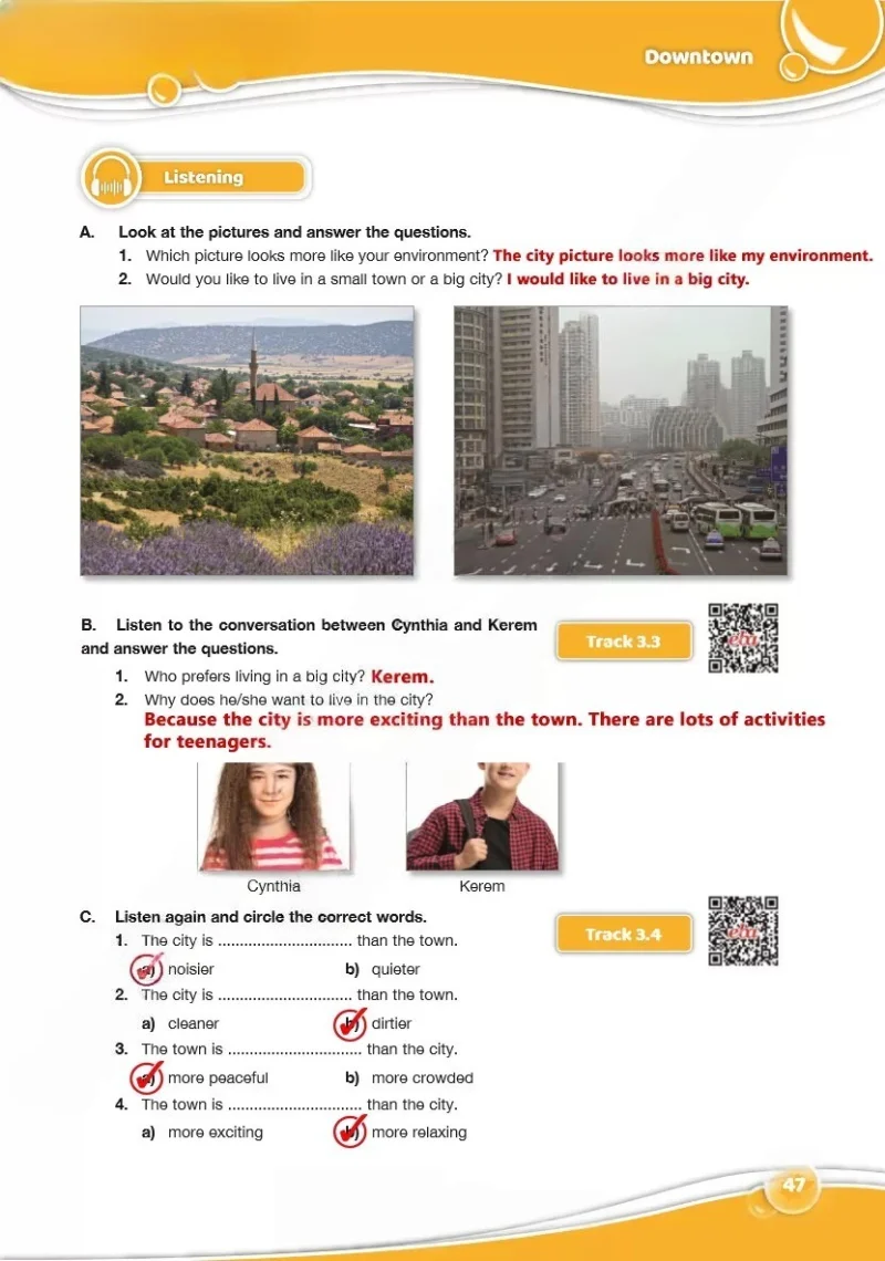 6. Sınıf İngilizce Ders Kitabı Cevapları Özgün Yayınları Sayfa 47 Çözüm Görseli