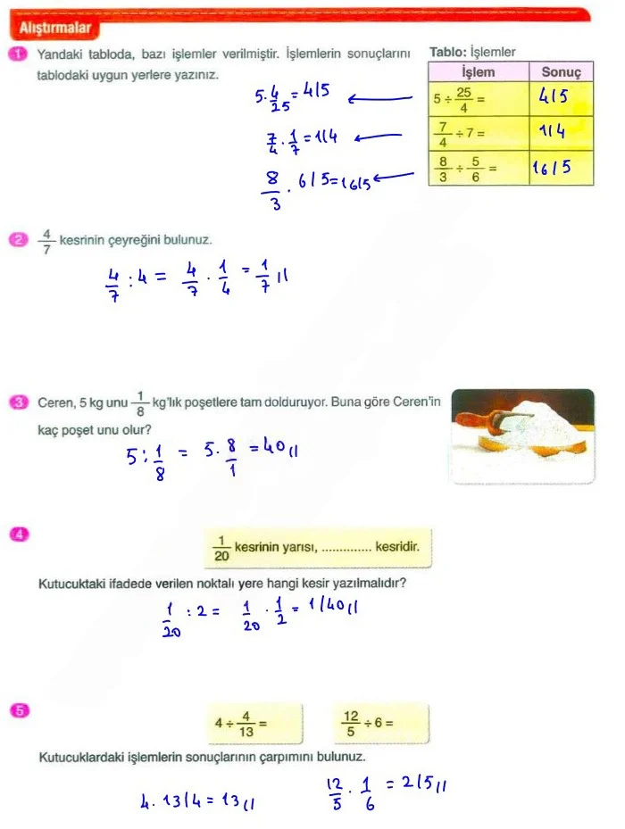 6. Sınıf Matematik Ders Kitabı Cevapları Ata Yayınları Sayfa 101 Çözüm Görseli