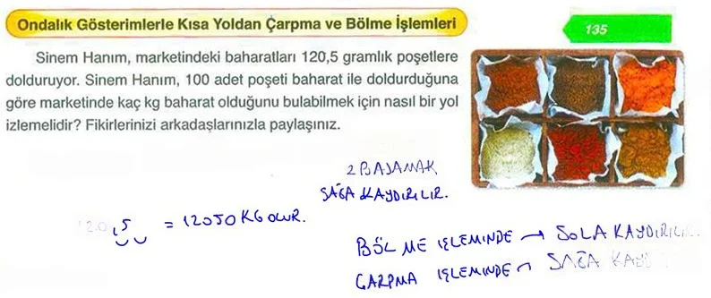 6. Sınıf Matematik Ders Kitabı Cevapları Ata Yayınları Sayfa 135 Çözüm Görseli