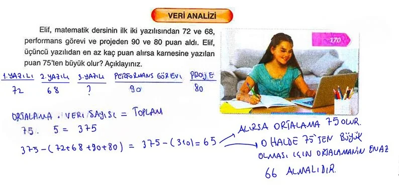 6. Sınıf Matematik Ders Kitabı Cevapları Ata Yayınları Sayfa 170 Çözüm Görseli