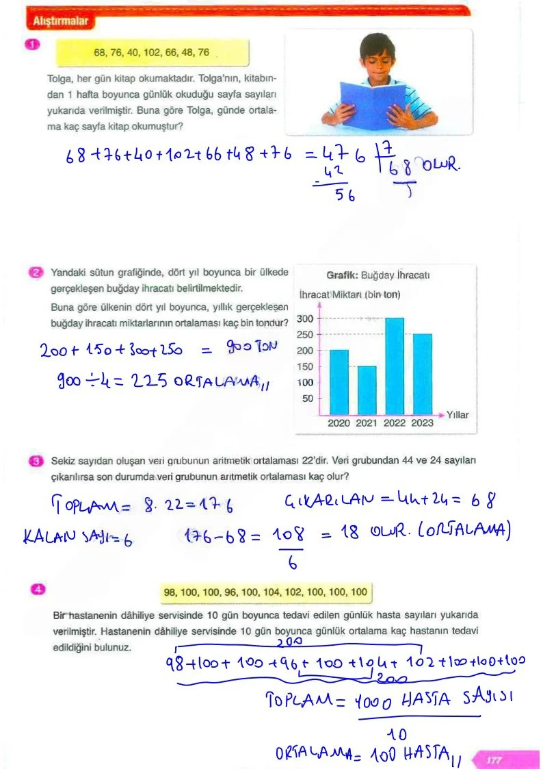 6. Sınıf Matematik Ders Kitabı Cevapları Ata Yayınları Sayfa 177 Çözüm Görseli