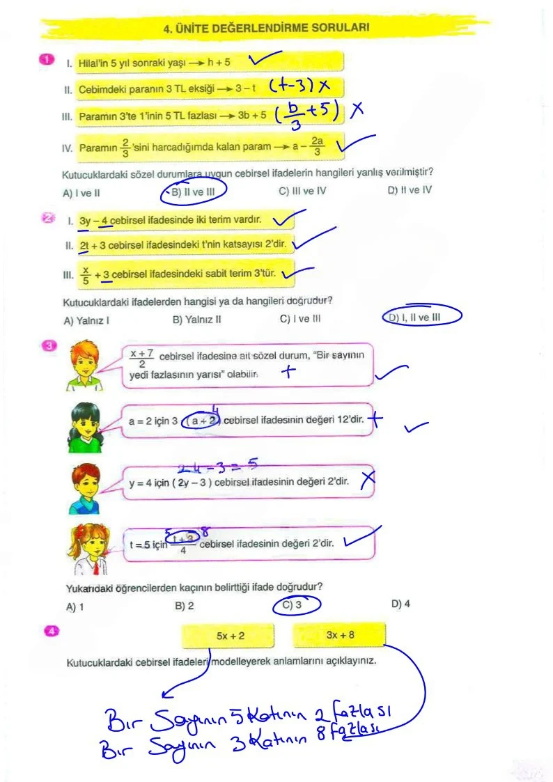 6. Sınıf Matematik Ders Kitabı Cevapları Ata Yayınları Sayfa 179 Çözüm Görseli