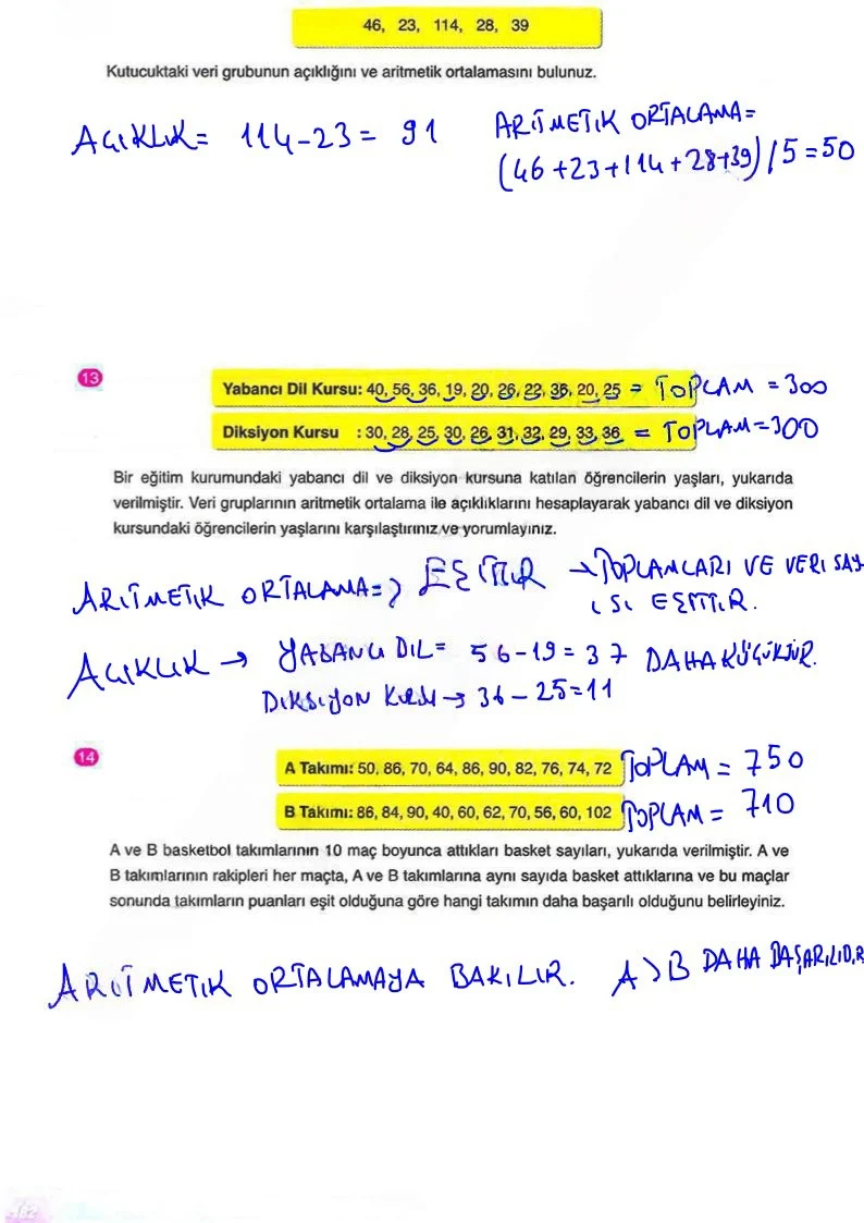 6. Sınıf Matematik Ders Kitabı Cevapları Ata Yayınları Sayfa 182 Çözüm Görseli