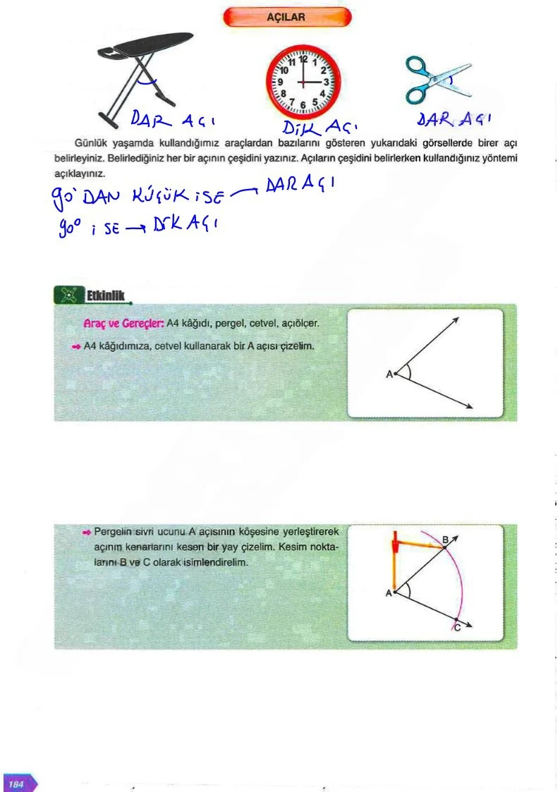 6. Sınıf Matematik Ders Kitabı Cevapları Ata Yayınları Sayfa 184 Çözüm Görseli