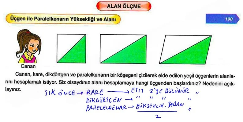 6. Sınıf Matematik Ders Kitabı Cevapları Ata Yayınları Sayfa 190 Çözüm Görseli
