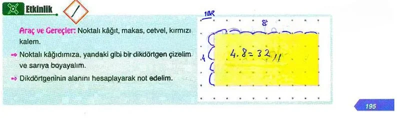 6. Sınıf Matematik Ders Kitabı Cevapları Ata Yayınları Sayfa 195 Çözüm Görseli