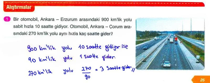6. Sınıf Matematik Ders Kitabı Cevapları Ata Yayınları Sayfa 25 Çözüm Görseli
