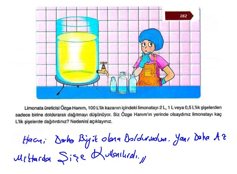 6. Sınıf Matematik Ders Kitabı Cevapları Ata Yayınları Sayfa 262 Çözüm Görseli