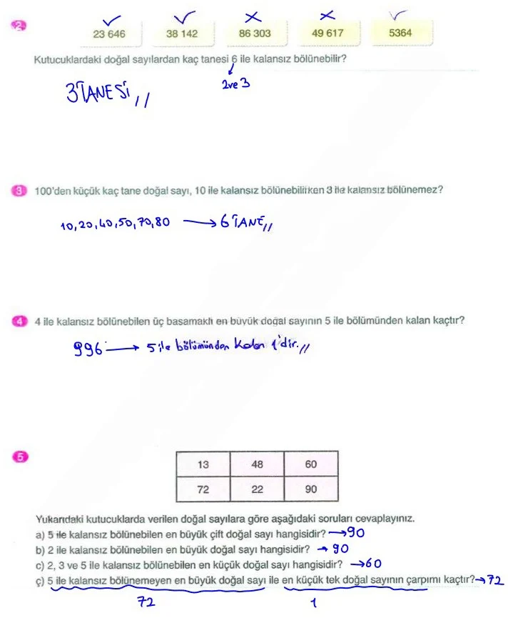 6. Sınıf Matematik Ders Kitabı Cevapları Ata Yayınları Sayfa 39 Çözüm Görseli